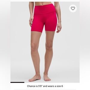 Lululemon Align High rise Bike shorts 6 inches in Kayak Blue light size 6